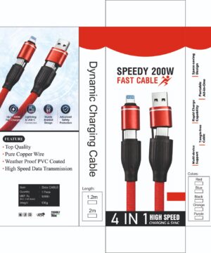 OEM 200w 4 in 1 data cable with box