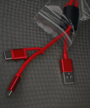 imported 3 in 1 30 cm super fast charge support power bank data cable 4 core