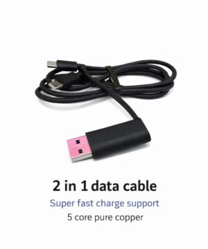 2 in 1 C TO C and usb to c 100w super fast charge supported 1 mtr cable