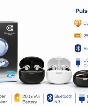 OEM pulse series tws with 72 hrs standby time 12 hr music time with box
